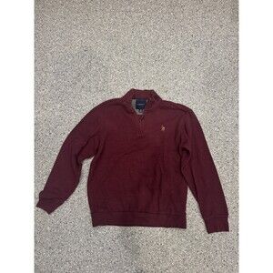 Polo Pullover Maroon Long Sleeve size Medium